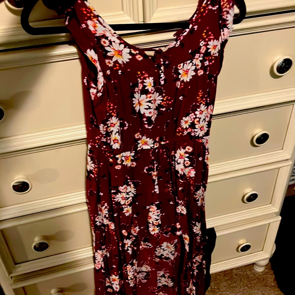Size 12 in girls + comfy + has a over skirt over shorts + very flexible
